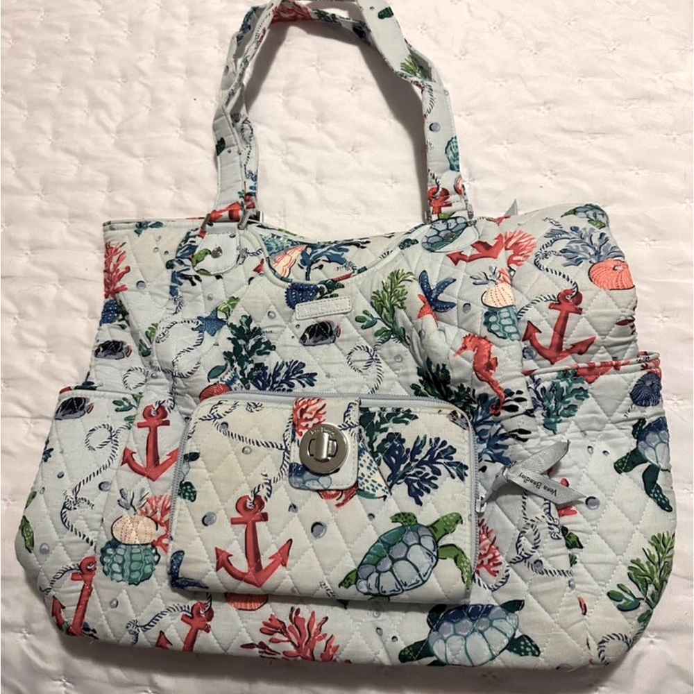 Vera Bradley Antilles Treasure Tote/Purse & Wallet